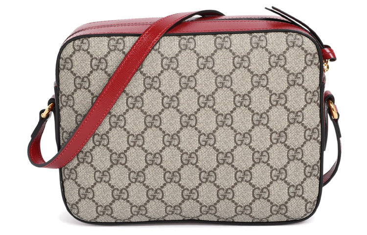 MLB Gucci Classic Buckle1955 Camera Bag Metallic Chains Vintage Gold Button Shoulder Bag Small Red 645454-92TCG-8561