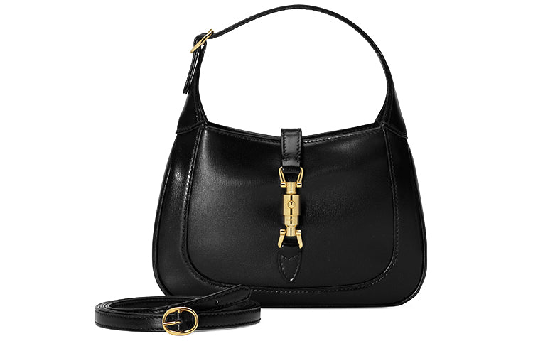 MLB Gucci Jackie 1961 Series Bag Single-Shoulder Bag MIni-Size Black 637091-10O0G-1000