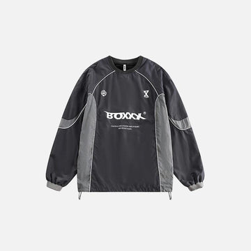 Oversized Polyester Patchwork T-shirt
