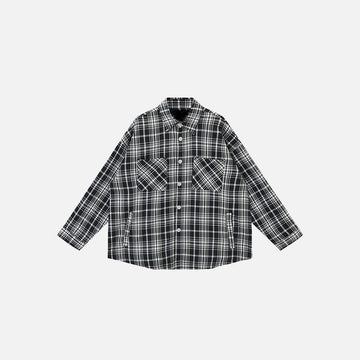 Loose Retro Plaid Shirt