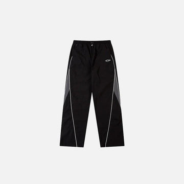 Y2K Black Patchwork Sports Pants