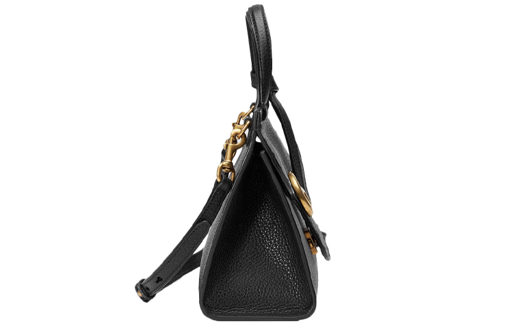 MLB Gucci Cowhide GG Marmont Logo Single-Shoulder Bag Black 442622-A7M0T-1000