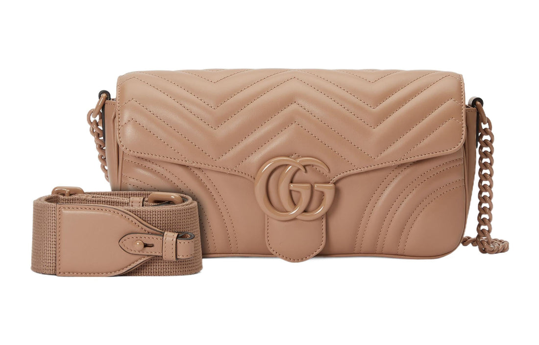 MLB Gucci GG Marmont Matelasse Shoulder Bag 'Rose Pink' 734814-DAAAI-2747