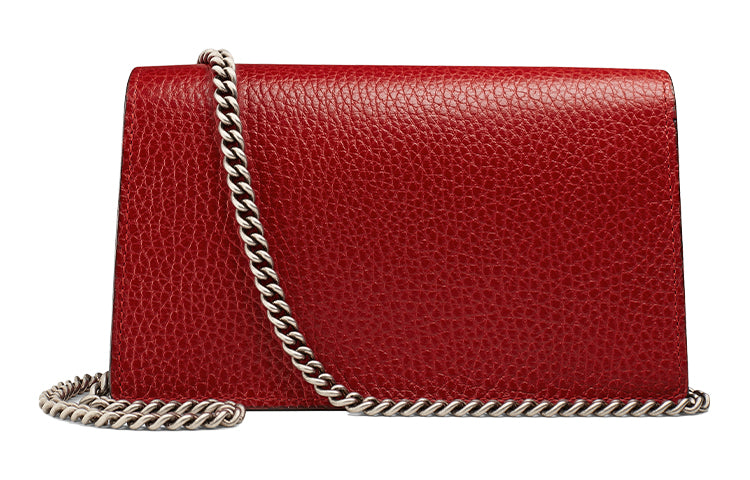 MLB Gucci Dionysus Series Leather Bag Single-Shoulder Bag MIni-Size Red 476432-CAOGX-8990