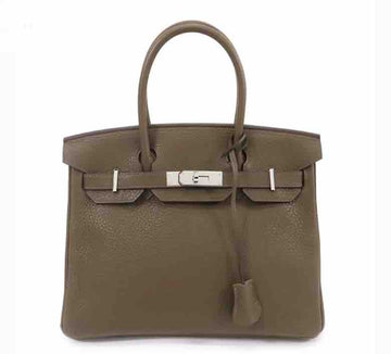 Hermès Birkin 30 Clemence Leather Taupe/Sauge 2019
