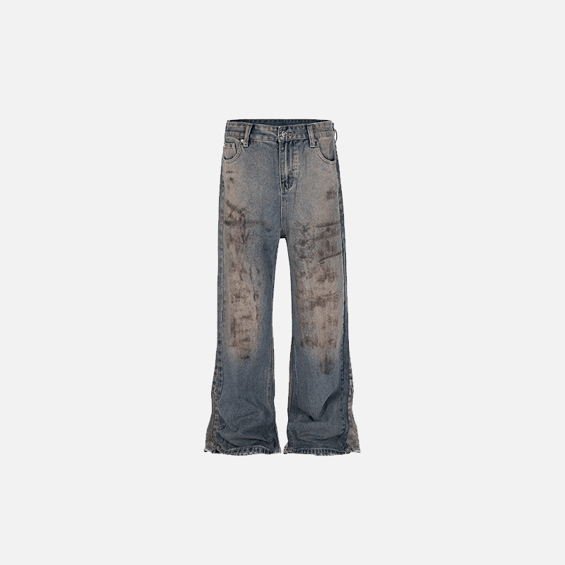 Vintage Grunge Worker Washed Denim Pants
