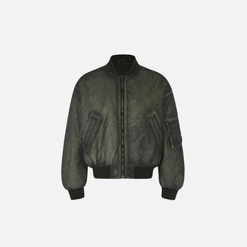 Dyed Distressed Padded Jacket