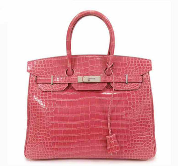 Hermès Birkin 35 Crocodile Leather Fuschia Pink Q 2013