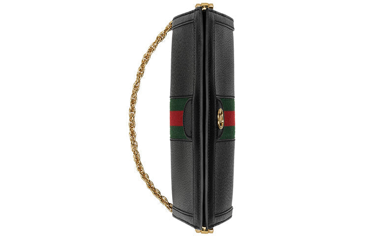 MLB Gucci Leather Ophidia Small Shoulder Bag 'Black' 503877-DJ2DG-1060