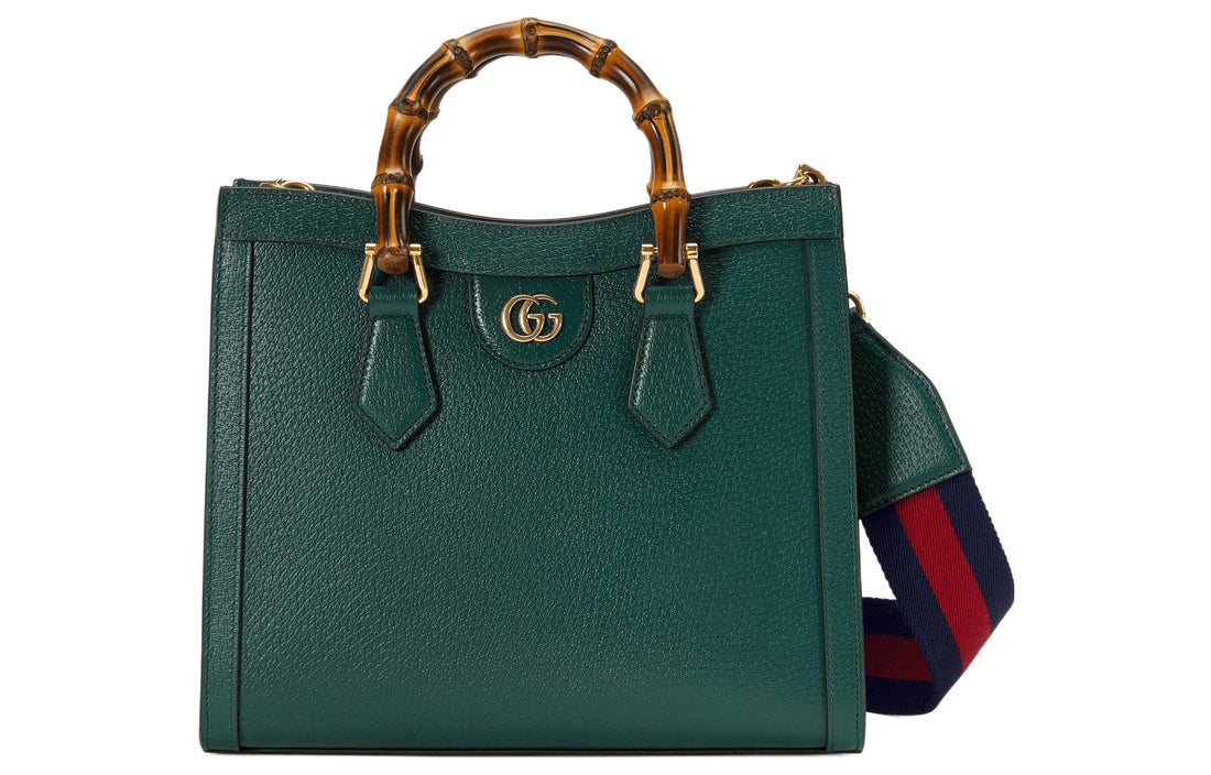 MLB Gucci Diana Small Tote Bag 'Dark Green' 702721-U3ZDT-3670
