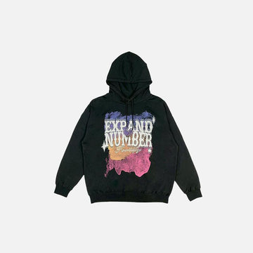 Loose Foam Printed Hoodie