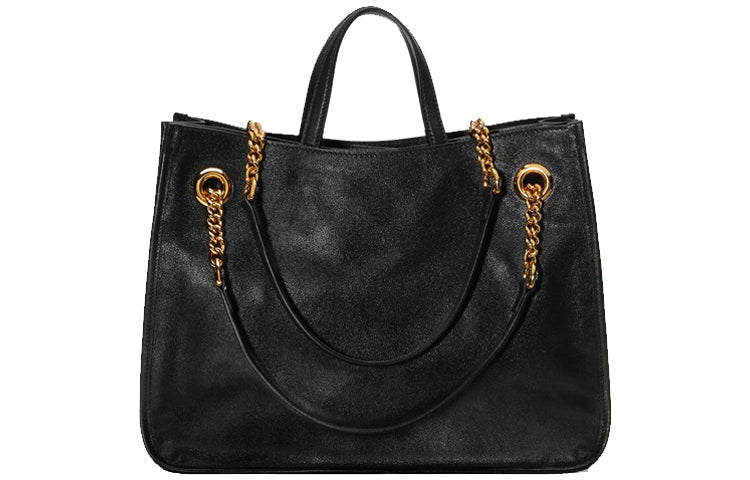 MLB Gucci 1955 Button Tote hand Bag Single Shoulder Bag Middle Black 621144-1U10G-1000