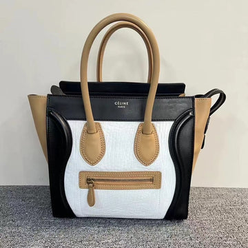 Celine Leather Micro Luggage Tote Bag