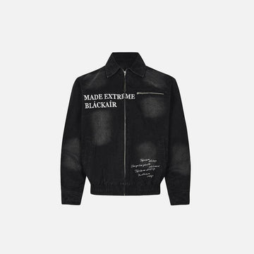 Y2k Washed Old Detroit Jacket