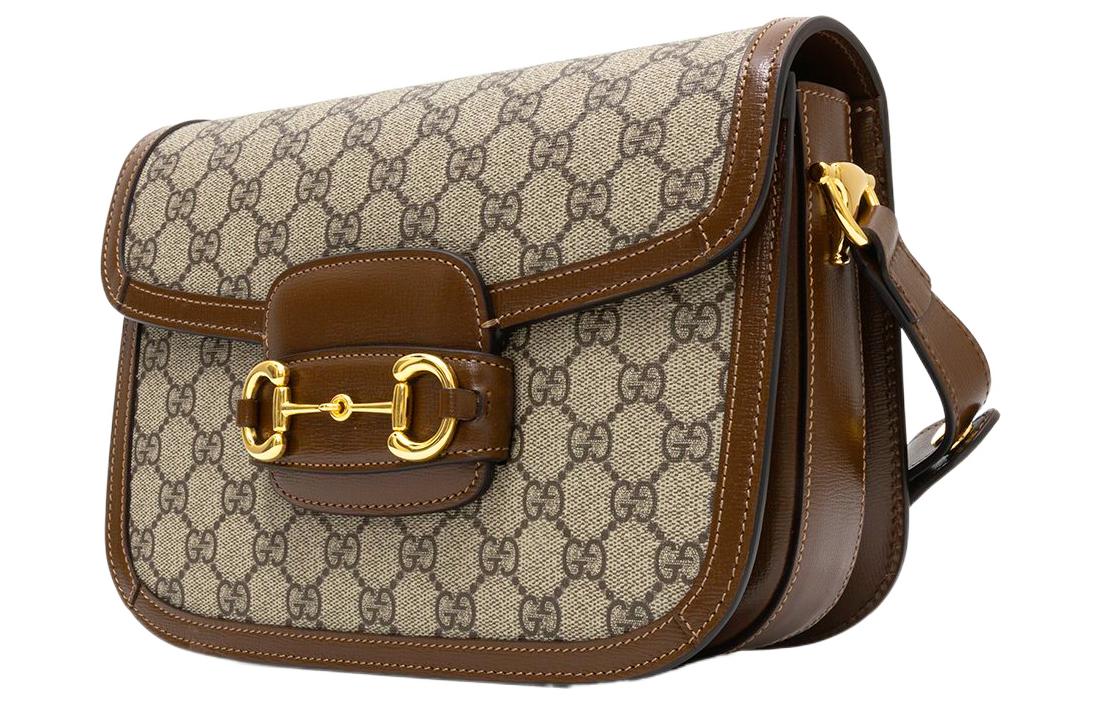 MLB Gucci 1955 Canvas Single-Shoulder Bag Unisex Small Ebony/Brown 602204-92TCG-8563