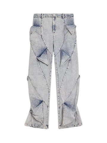 Makersluxe High Street Deconstructed Washed Jeans