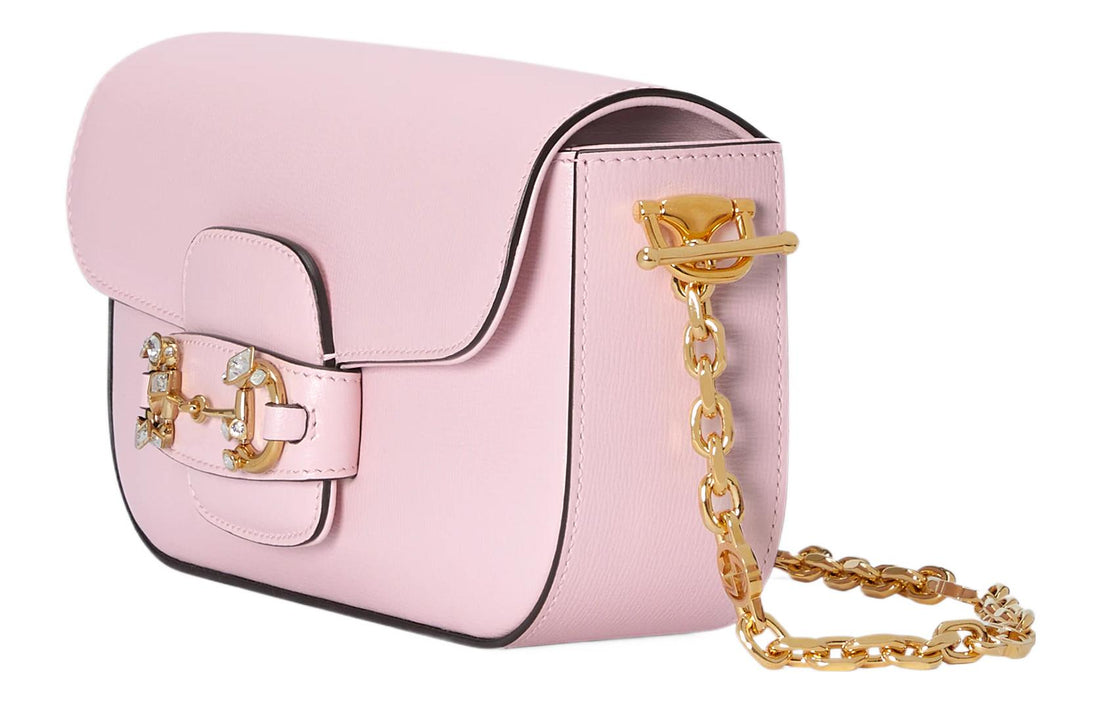 MLB Gucci Horsebit 1955 Small Shoulder Bag 'Pink' 735178-AACPL-5941