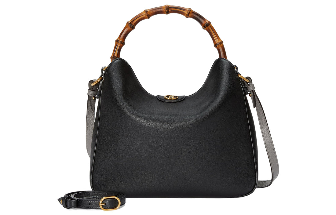 MLB Gucci Diana Medium Shoulder Bag 'Black' 746124-UAAAY-1092