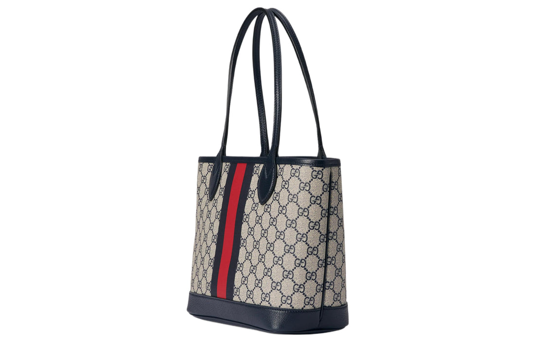 MLB Gucci Ophidia Small Tote Bag 'Beige Blue Supreme' 726762-2YGAT-8562