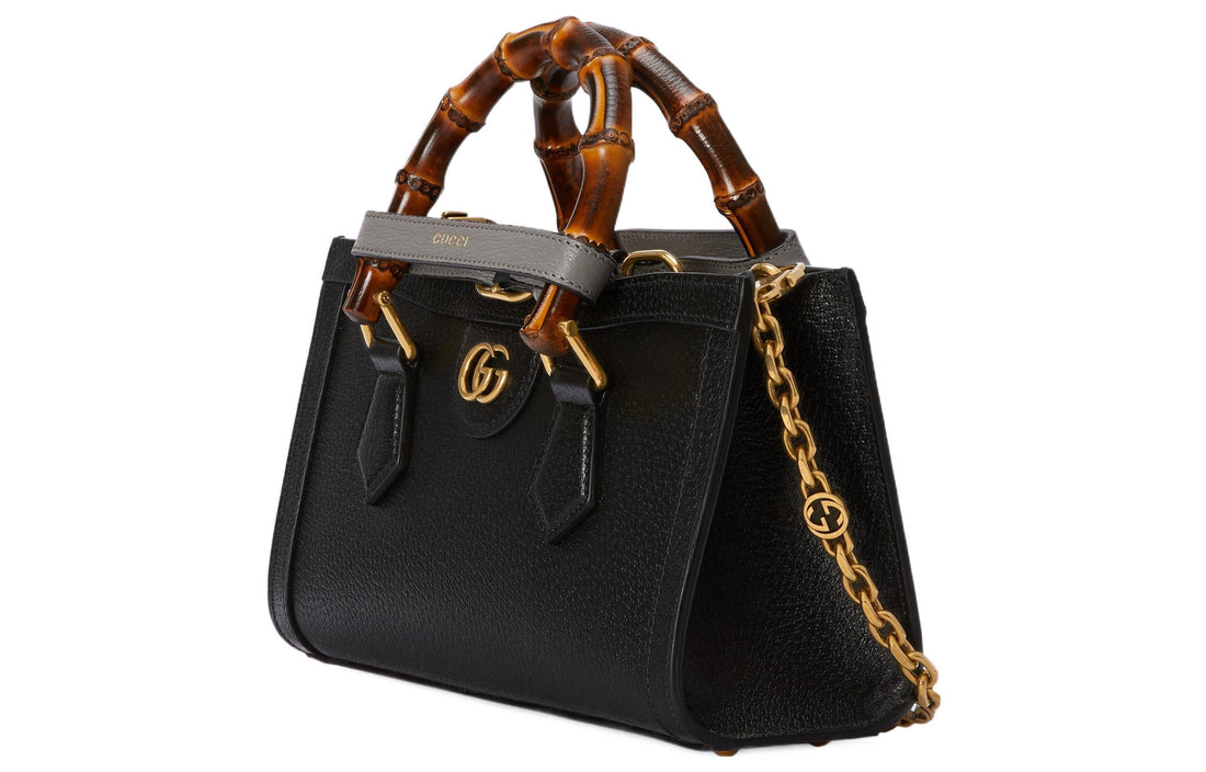 MLB Gucci Diana Small Shoulder Bag 'Black' 735153-DJ24T-1092