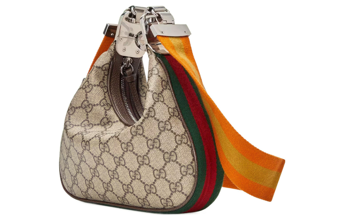 MLB Gucci Attache Small Shoulder Bag 'Beige Yellow' 699409-96GRN-4091