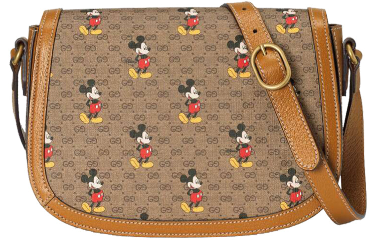 MLB Gucci X Disney Cotton-Canvas Shoulder Bag 'Brown' 602694-HWUBM-8559