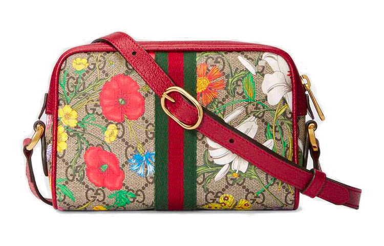 MLB Gucci Ophidia SeriesGG floral Clutch Single Shoulder Bag mini 517350-92YBC-8722