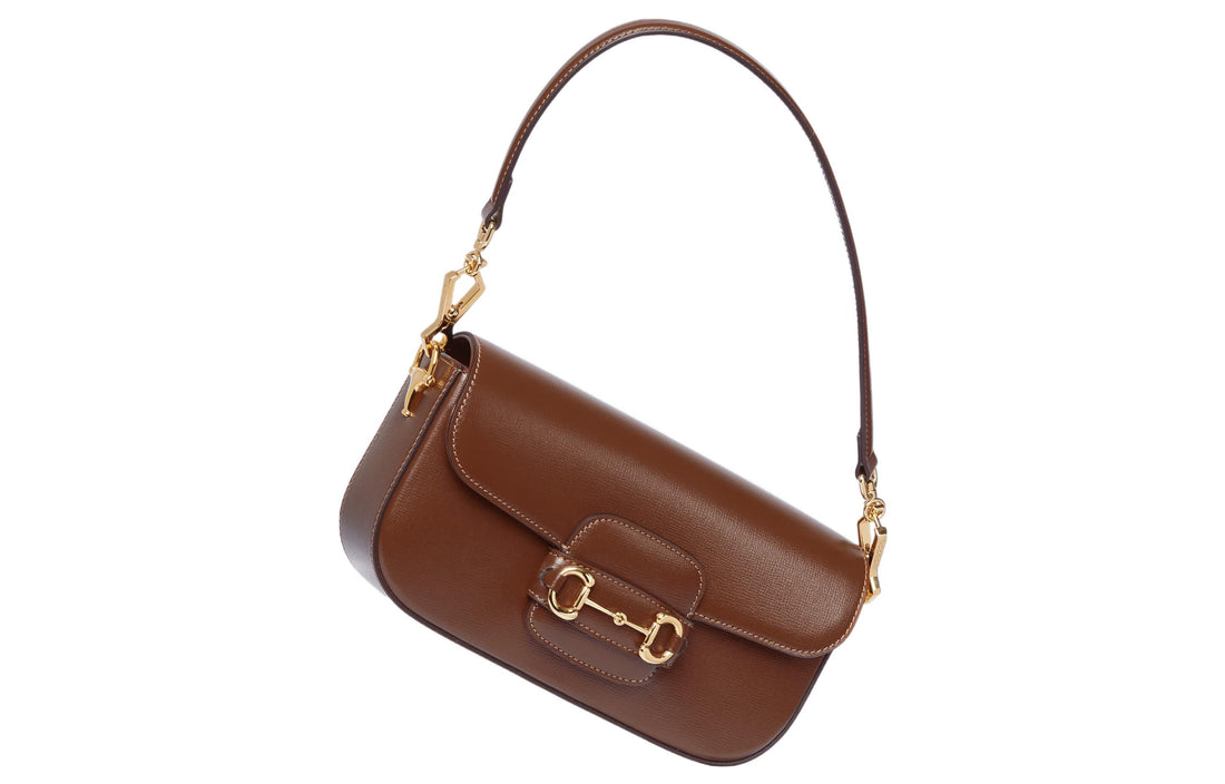 MLB Gucci Horsebit 1955 Small Shoulder Bag 'Brown' 735178-1DB0G-2361