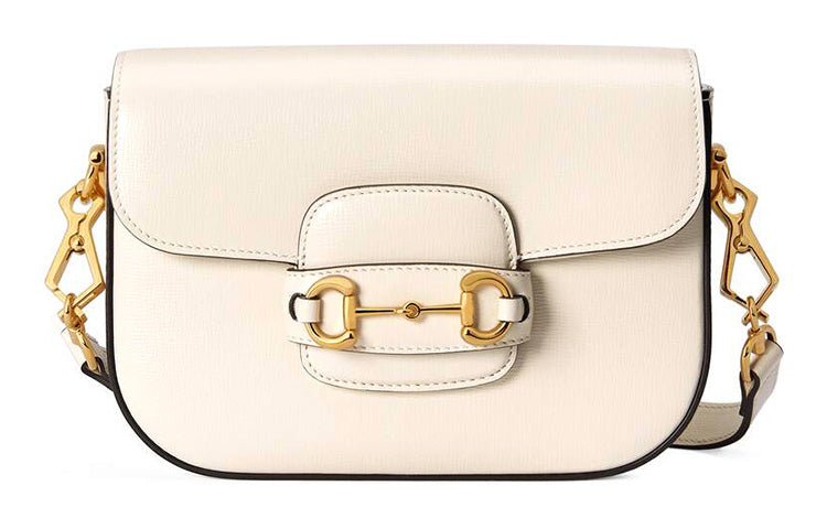 MLB Gucci Horsebit 1955 Retro Shoulder Messenger Bag 'Cream White' 658574-18YSG-9068