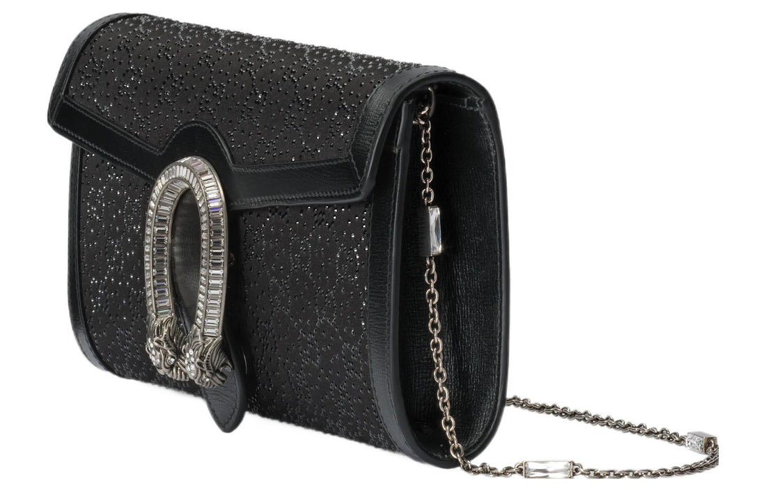 MLB Gucci Dionysus Small Shoulder Bag 'Black' 731751-FACFB-8499