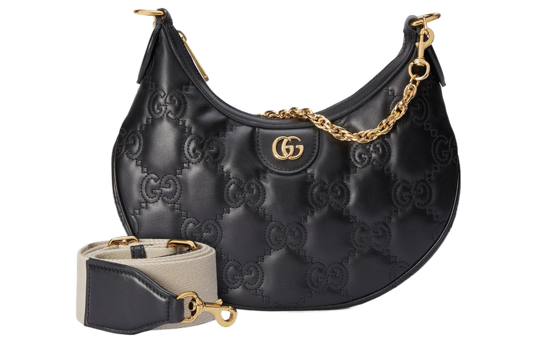 MLB Gucci GG Matelasse Small Shoulder Bag 'Black' 739709-UM8HG-1046