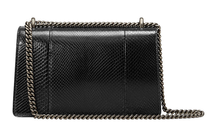 MLB Gucci Dionysus Leather Single Shoulder Bag Medium Black 400249-E3K0N-1000