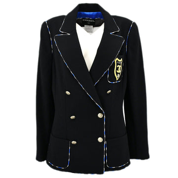 Chanel Cruise 2005 emblem patch double-breasted blazer #40