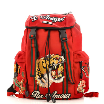 Techpack Backpack Embroidered Techno Canvas