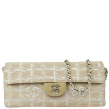 Chanel 2001-2003 Nylon East West New Travel Line Flap Bag