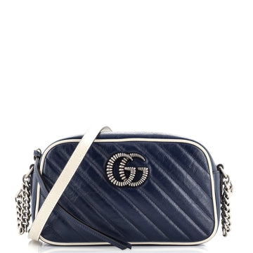 GG Marmont Shoulder Bag Diagonal Quilted Leather Small