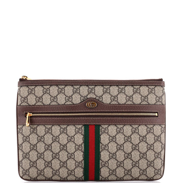 Ophidia Zip Pouch GG Coated Canvas Large