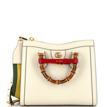 Diana NM Bamboo Handle Tote Leather Small