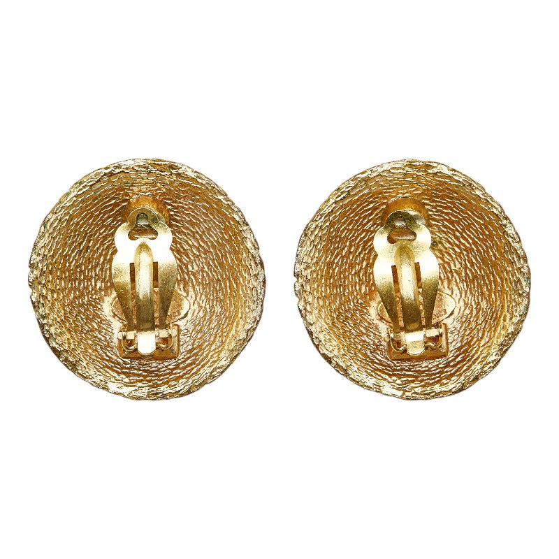 Chanel Vintage Wrapped Decacoco Cocomark Rage Earring Gold  Ladies CHANEL