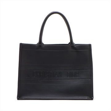 Christian Dior Book Tote Medium Leather  Bag Black