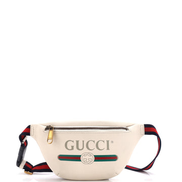 Logo Belt Bag Printed Leather Small