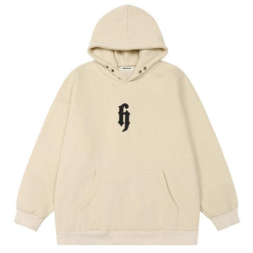 Makersluxe® Solid Color Hoodie Embroidery H