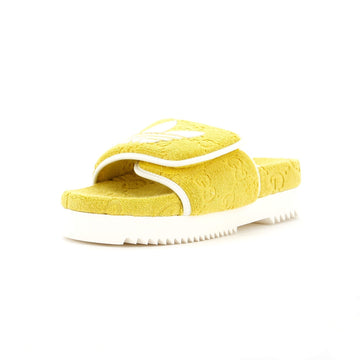 x Adidas Women's Platform Slide Sandals Terry Cloth