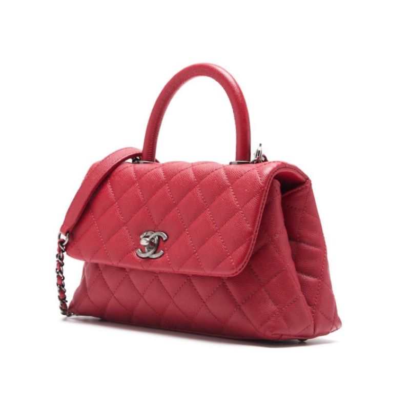 CHANEL Matrasse Coco Handle 2WAY Handbag Caviar S Red (Silver G ) Handbag  Shoulder Bag Ladies Handbag Hybrid ? Delivery? Netherlands Online