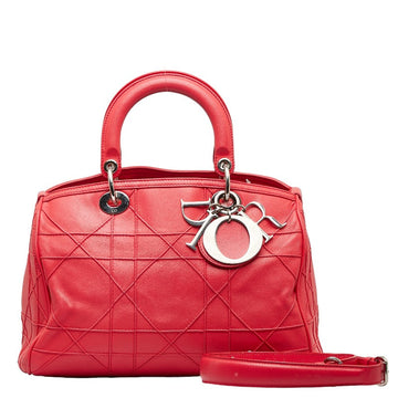 Dior Canariums Granville Silver  Handbags Shoulder Bag 2WAY Pink Leather Ladies Dior