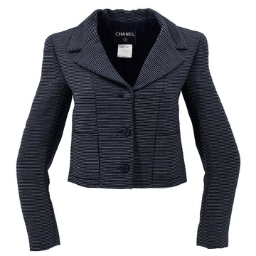 Chanel Jacket Navy 01P #38