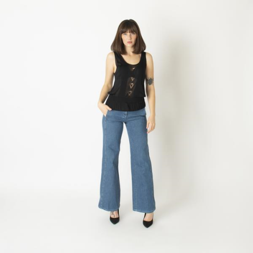 Chanel 2007 Cruise Collection Wide Leg Jeans