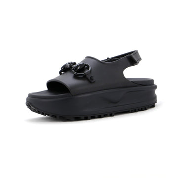 Women's Horsebit Touch Velcro Sandals Rubber