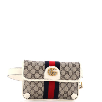 Ophidia Flap Belt Bag GG Coated Canvas