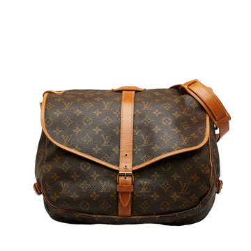 Louis Vuitton Monogram Summour 35  Shoulder Bag M42254 Brown PVC Leather  Louis Vuitton